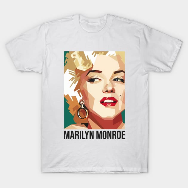 Marilyn Monroe white T-Shirt by mursyidinejad